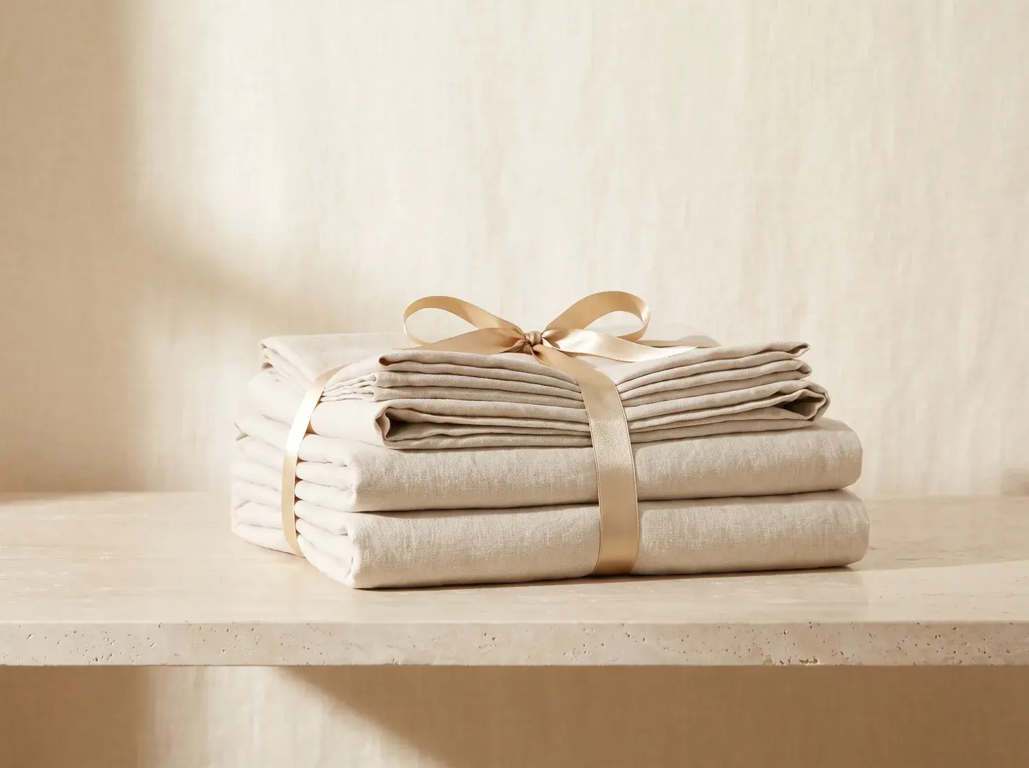 Stonewashed Linen Sheet Set